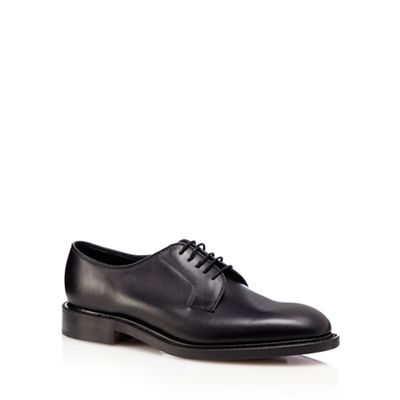 Loake Black 'Perth' leather Derby shoes
